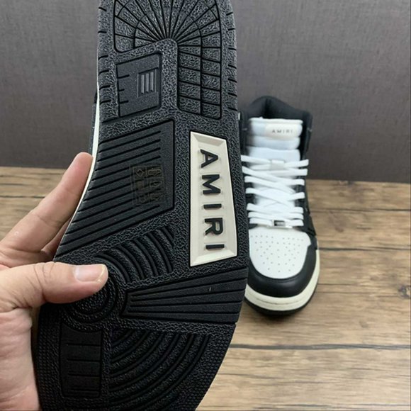 AMIRI Skeleton High Skel top Black Unisex Sneakers - Picture 12 of 13